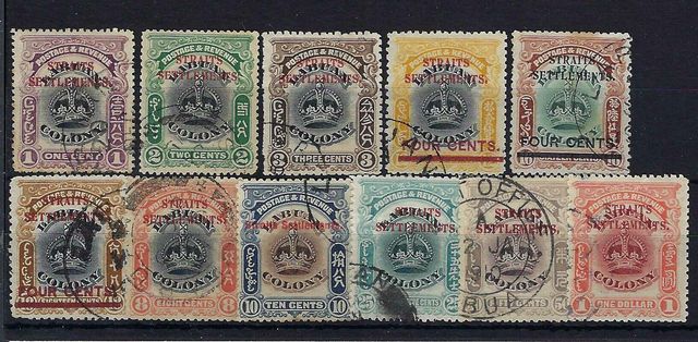 Image of Malaysia-Straits Settlements SG 141/51 FU British Commonwealth Stamp
